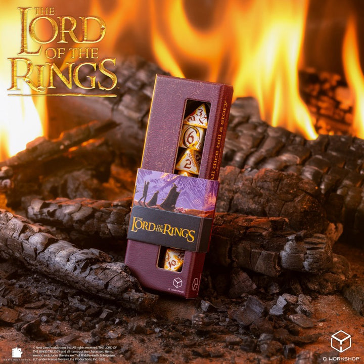 The Lord of the Rings: Ring-bearers – Full Art Dice® Set - Whitefire Radiance (Q-Workshop) (LOTR/190166/SWSP/RINA)