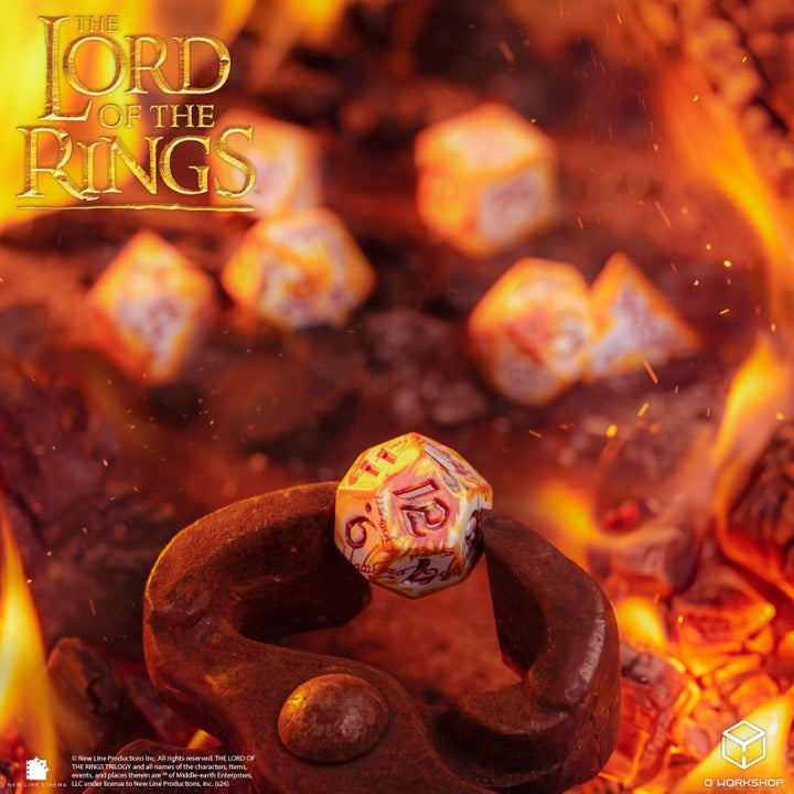 The Lord of the Rings: Ring-bearers – Full Art Dice® Set - Whitefire Radiance (Q-Workshop) (LOTR/190166/SWSP/RINA)