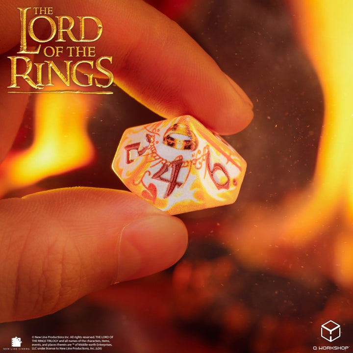 The Lord of the Rings: Ring-bearers – Full Art Dice® Set - Whitefire Radiance (Q-Workshop) (LOTR/190166/SWSP/RINA)