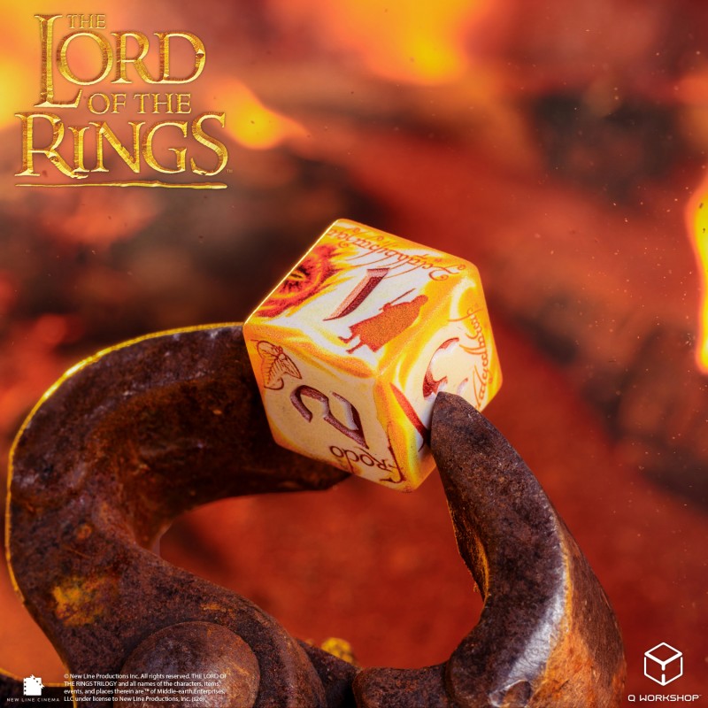 The Lord of the Rings: Ring-bearers – Full Art Dice® Set - Whitefire Radiance (Q-Workshop) (LOTR/190166/SWSP/RINA)
