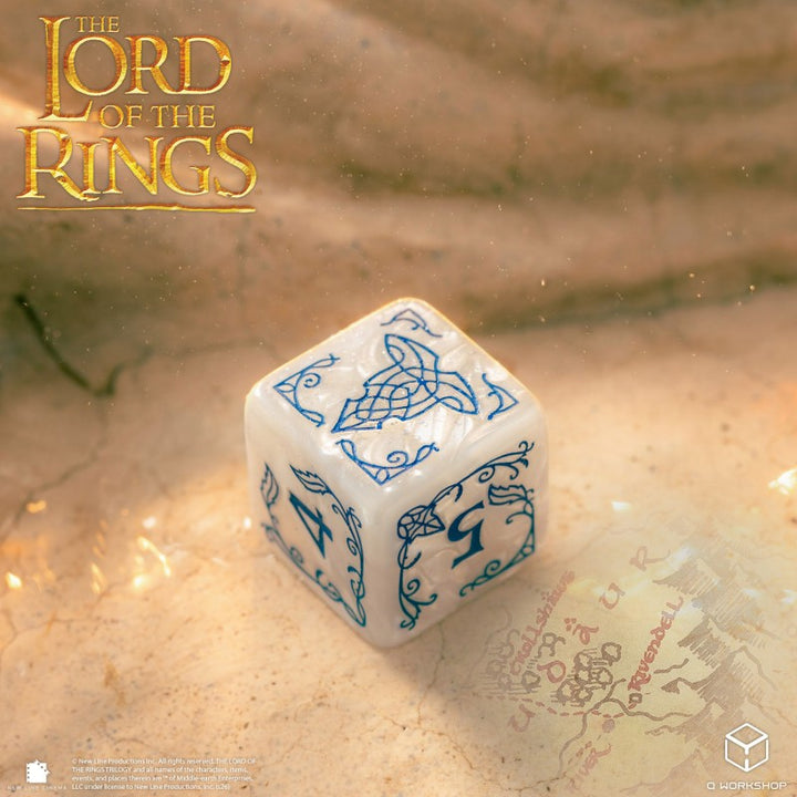 The Lord of the Rings: Rivendell 10xD6 Dice Set - Stone (Q-Workshop) (LOTR/190166/RIV/B1)