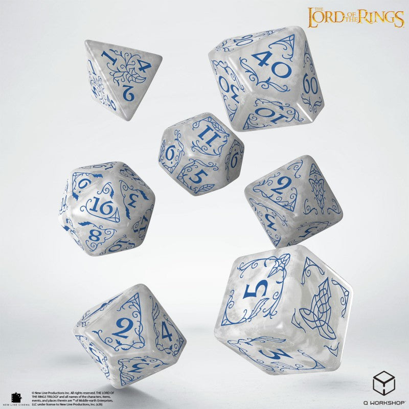 The Lord of the Rings: Rivendell Dice Set - Stone (Q-Workshop) (LOTR/190166/RIV/A1)