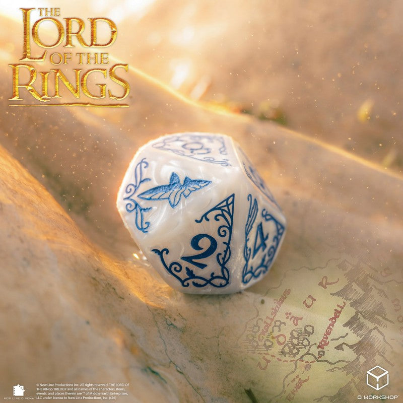 The Lord of the Rings: Rivendell Dice Set - Stone (Q-Workshop) (LOTR/190166/RIV/A1)