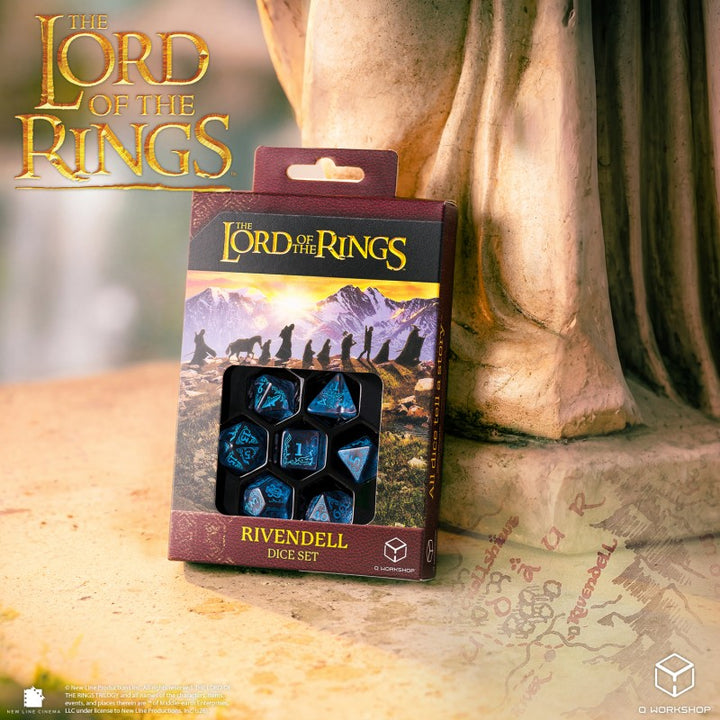 The Lord of the Rings: Rivendell Dice Set - Water (Q-Workshop) (LOTR/190166/RIV/A2)