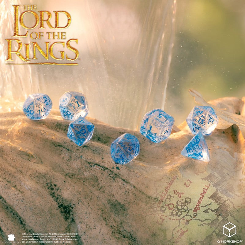 The Lord of the Rings: Rivendell Dice Set - Water (Q-Workshop) (LOTR/190166/RIV/A2)