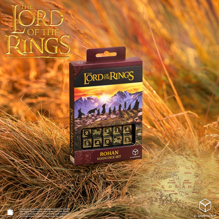 The Lord of the Rings: Rohan 10xD6 Dice Set (Q-Workshop) (LOTR/190166/ROH/B)