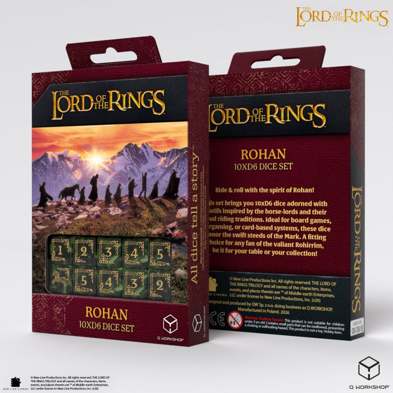 The Lord of the Rings: Rohan 10xD6 Dice Set (Q-Workshop) (LOTR/190166/ROH/B)