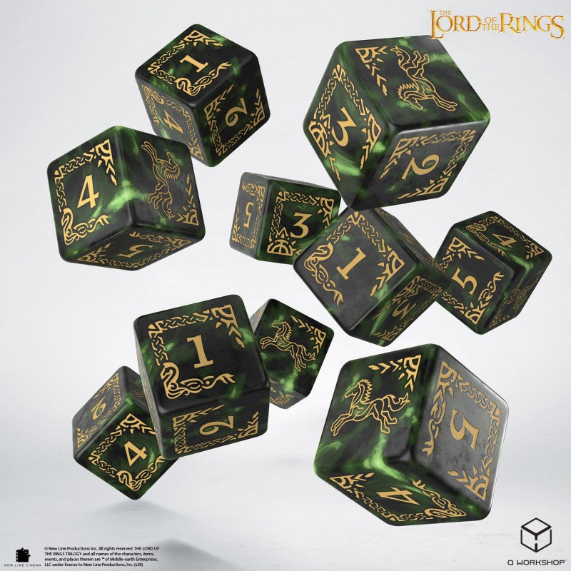 The Lord of the Rings: Rohan 10xD6 Dice Set (Q-Workshop) (LOTR/190166/ROH/B)