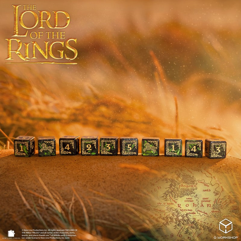 The Lord of the Rings: Rohan 10xD6 Dice Set (Q-Workshop) (LOTR/190166/ROH/B)