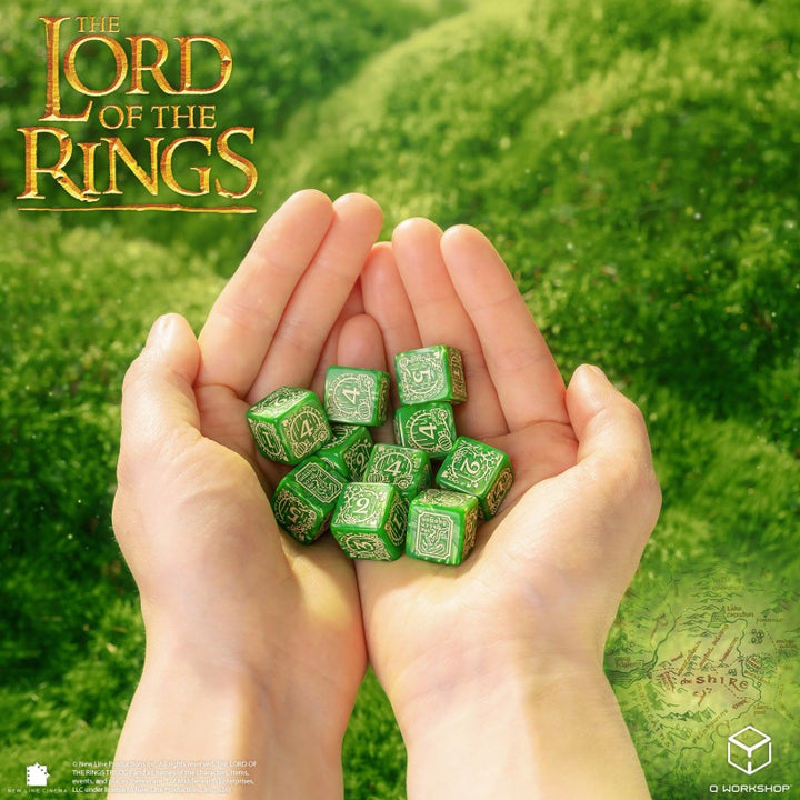 The Lord of the Rings: Shire 10xD6 Dice Set (Q-Workshop) (LOTR/190166/SHI/B)
