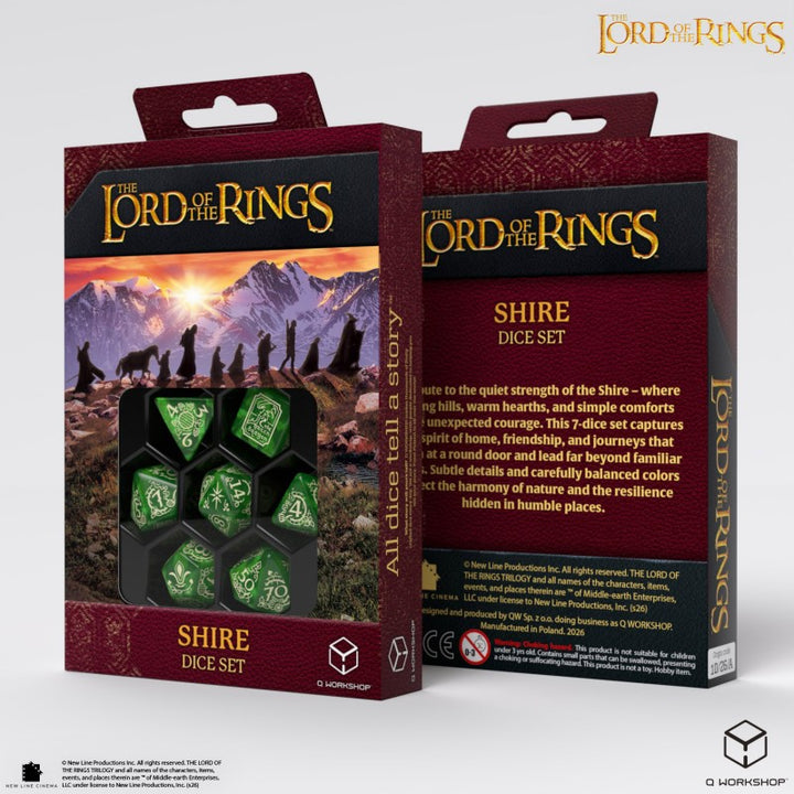 The Lord of the Rings: Shire Dice Set (Q-Workshop) (LOTR/190166/SHI/A)
