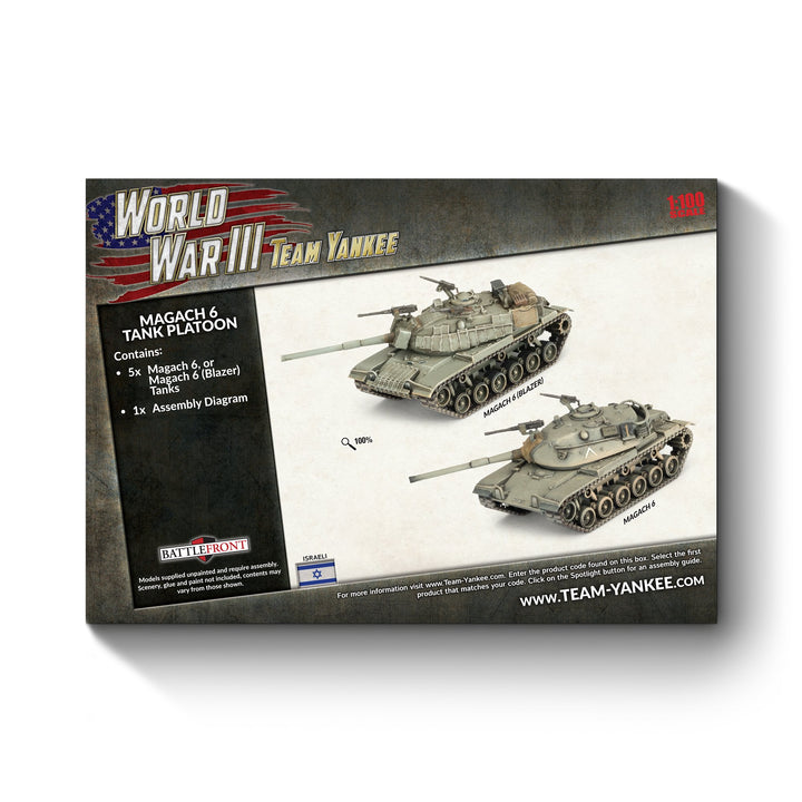 World War III: Team Yankee - Magach 6 (Blazer) Platoon (WWIII x5 Tanks Plastic) (TIBX11)