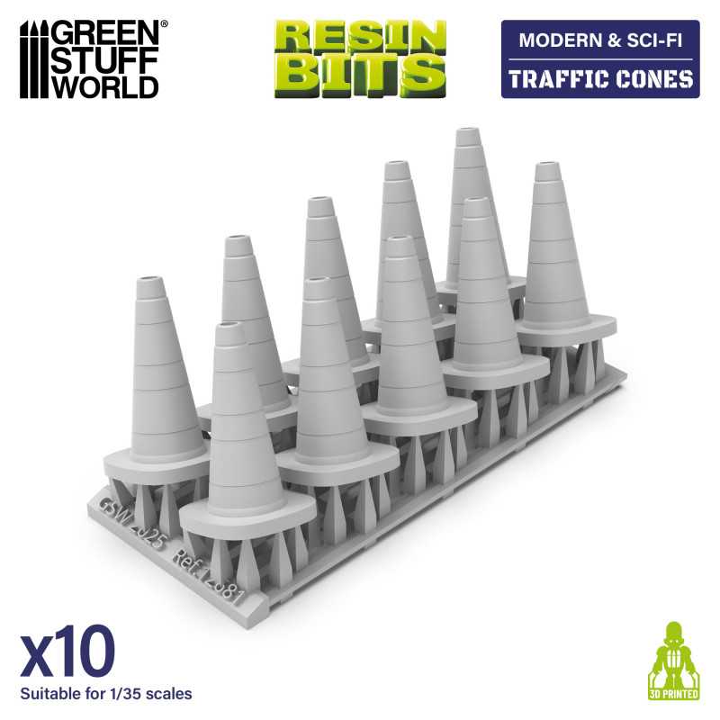 Traffic Cones 1:35 (Green Stuff World)