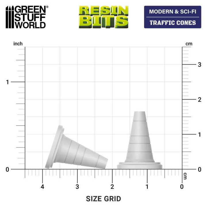 Traffic Cones 1:48 (Green Stuff World)