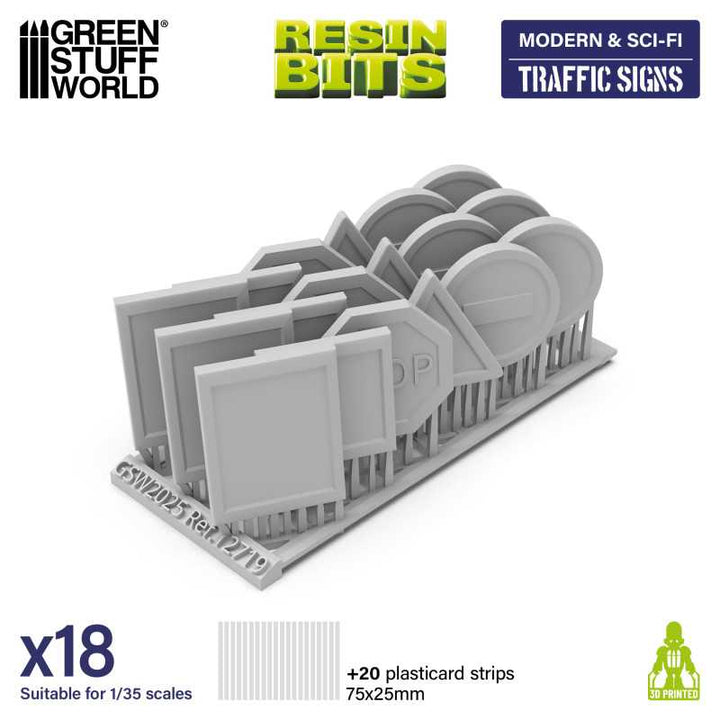 Traffic Signs 1:35 (Green Stuff World)
