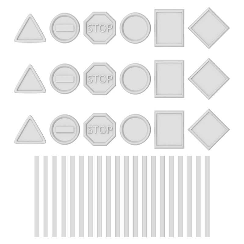 Traffic Signs 1:48 (Green Stuff World)