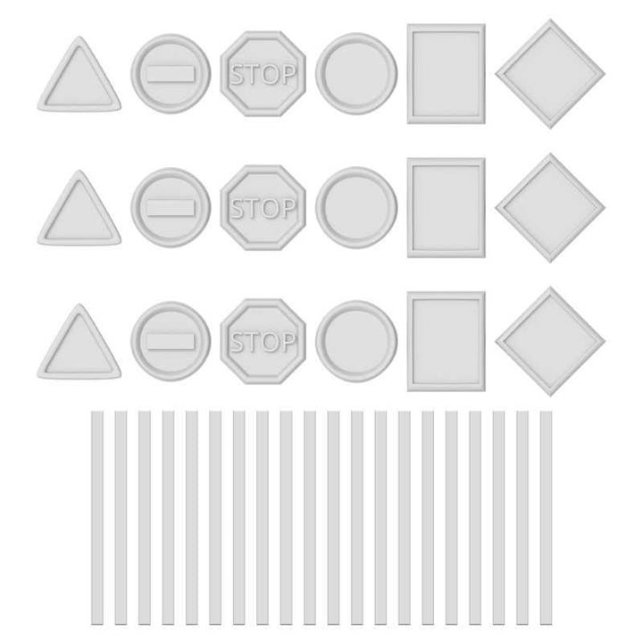 Traffic Signs 1:48 (Green Stuff World)