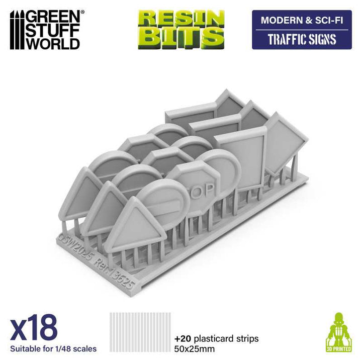 Traffic Signs 1:48 (Green Stuff World)