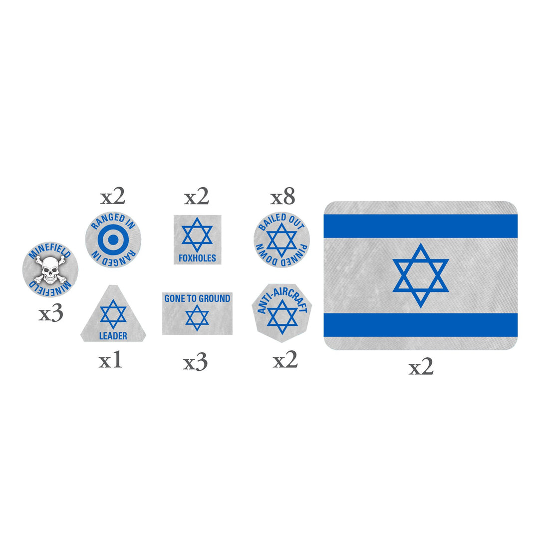 World War III: Team Yankee - Israeli Token Set (TTK26)