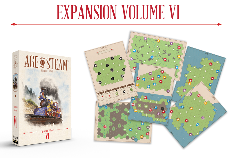 Age of Steam Deluxe: Expansion Volume VI