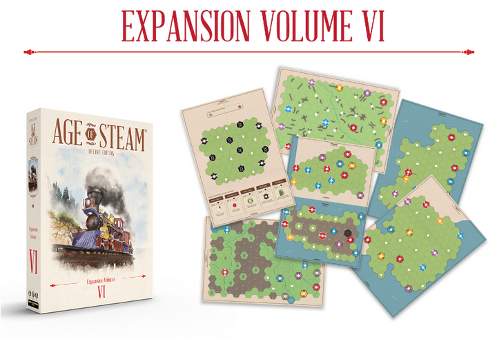 Age of Steam Deluxe: Expansion Volume VI