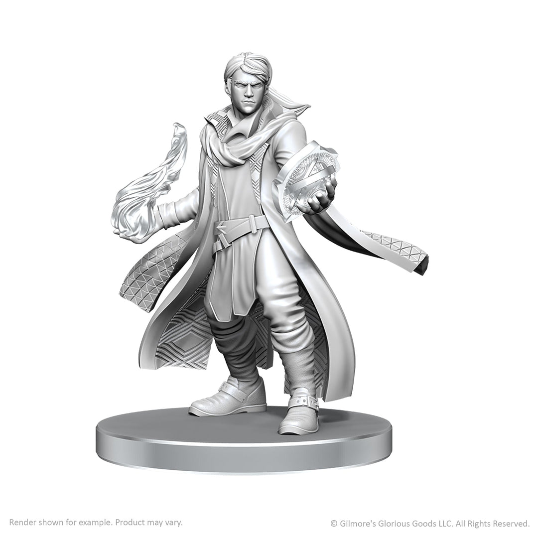 Critical Role Unpainted Miniatures: Beauregard Lionett & Caleb Widogast