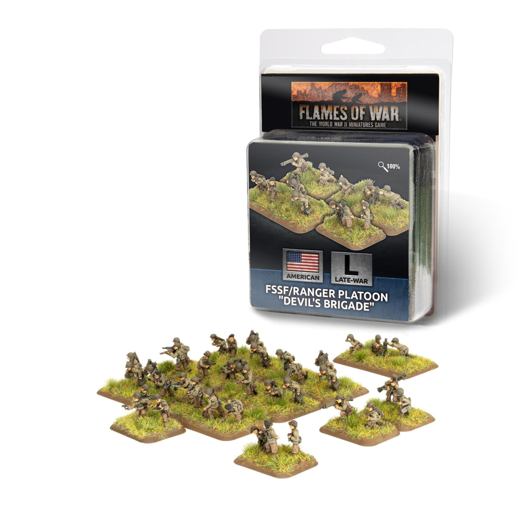 Flames of War: FSSF/Ranger "Devil's Brigade" Platoon (US821)
