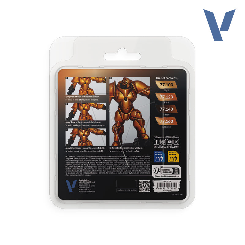 Vallejo True Metallic: Imperial Gold Paint Set (77.252)