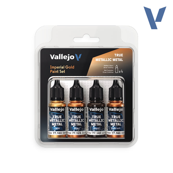 Vallejo True Metallic: Imperial Gold Paint Set (77.252)