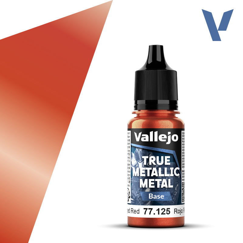 Vallejo True Metallic: Base - Forged Red (77.125)