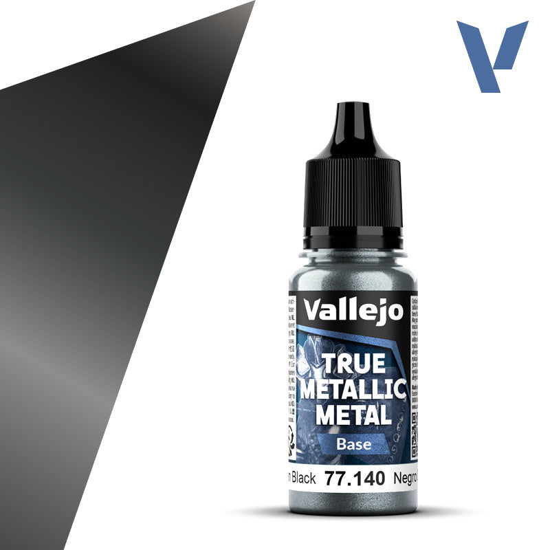 Vallejo True Metallic: Base - Obsidian Black (77.140)
