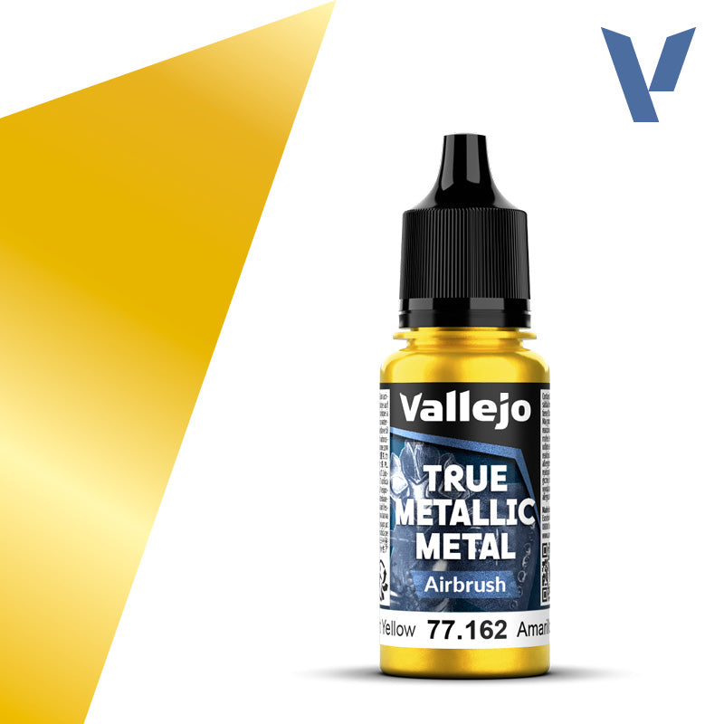 Vallejo True Metallic: Airbrush - Radiant Yellow (77.162)