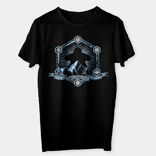 Mr. Meeple t-shirt: Veni Lusi Vici