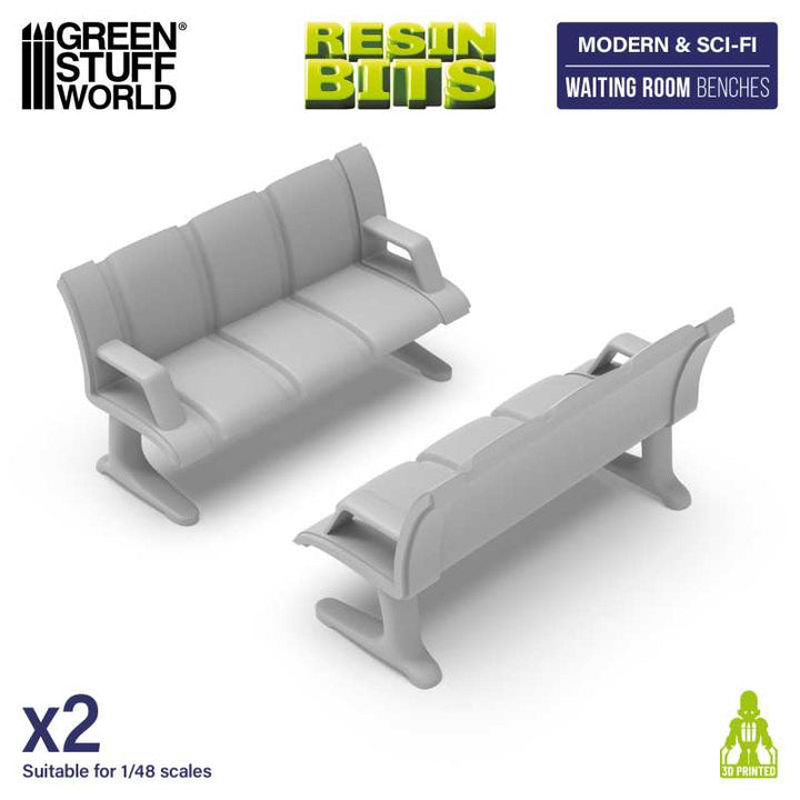 Waiting Room Benches (Green Stuff World)
