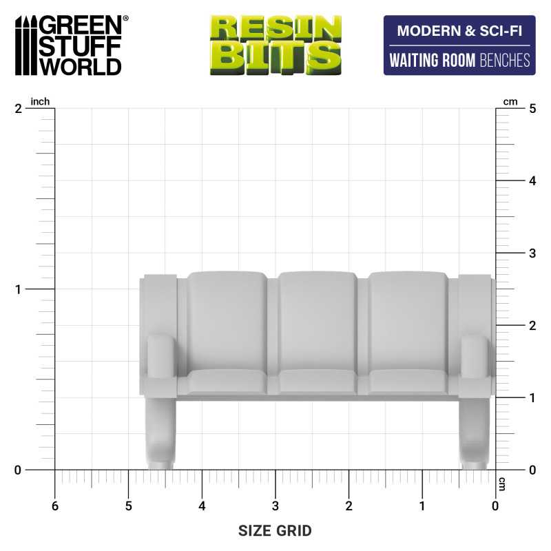 Waiting Room Benches (Green Stuff World)