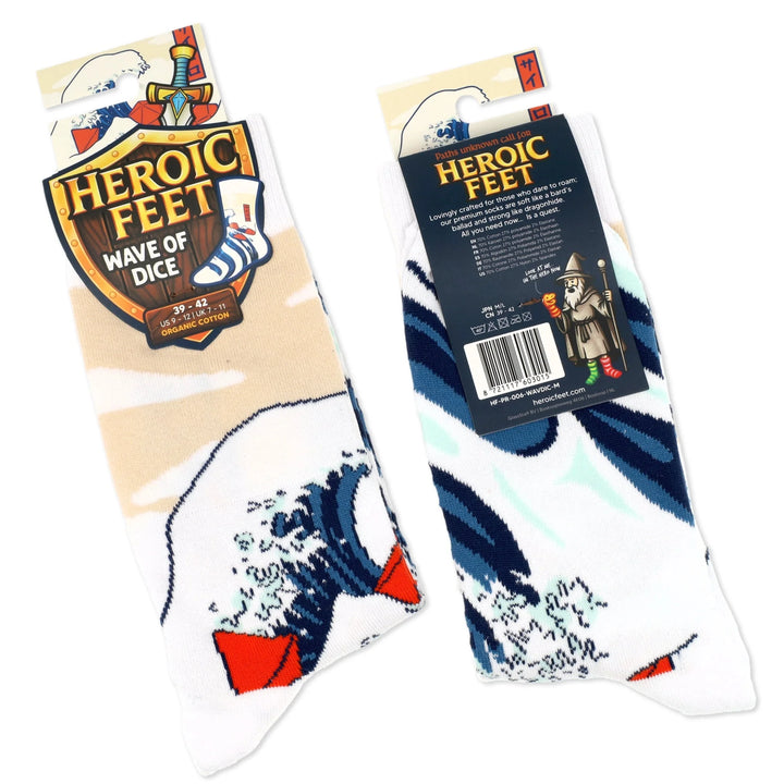 Heroic Feet: Wave of Dice Socks