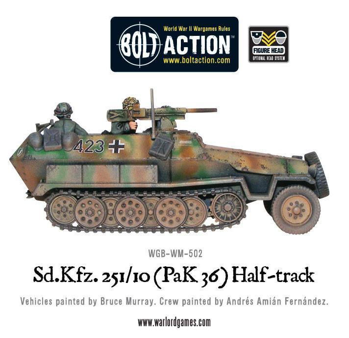 Bolt Action: Sd.Kfz 251/10 half-track (3.7cm PaK) plastic boxed set