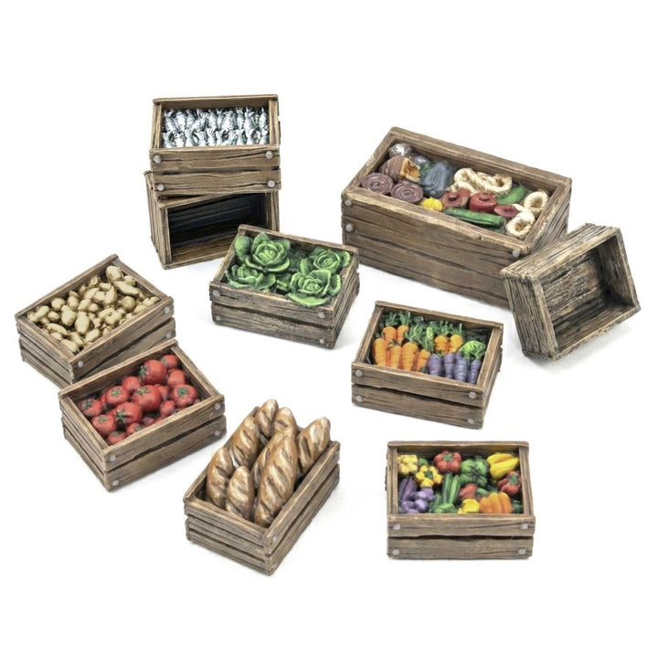 Wooden Food Crates 1:48 (Green Stuff World)