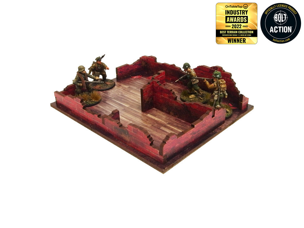 WW2 Normandy Cafe Prepainted [28mm/1:56] (Micro Art Studio)