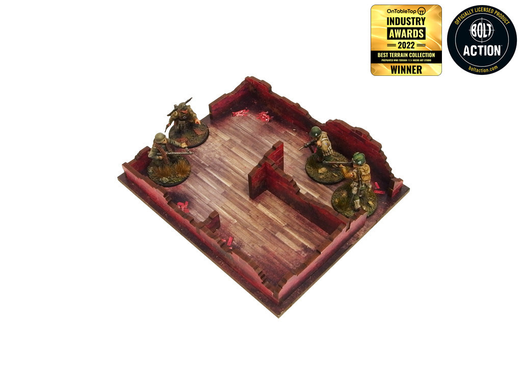 WW2 Normandy Cafe Prepainted [28mm/1:56] (Micro Art Studio)