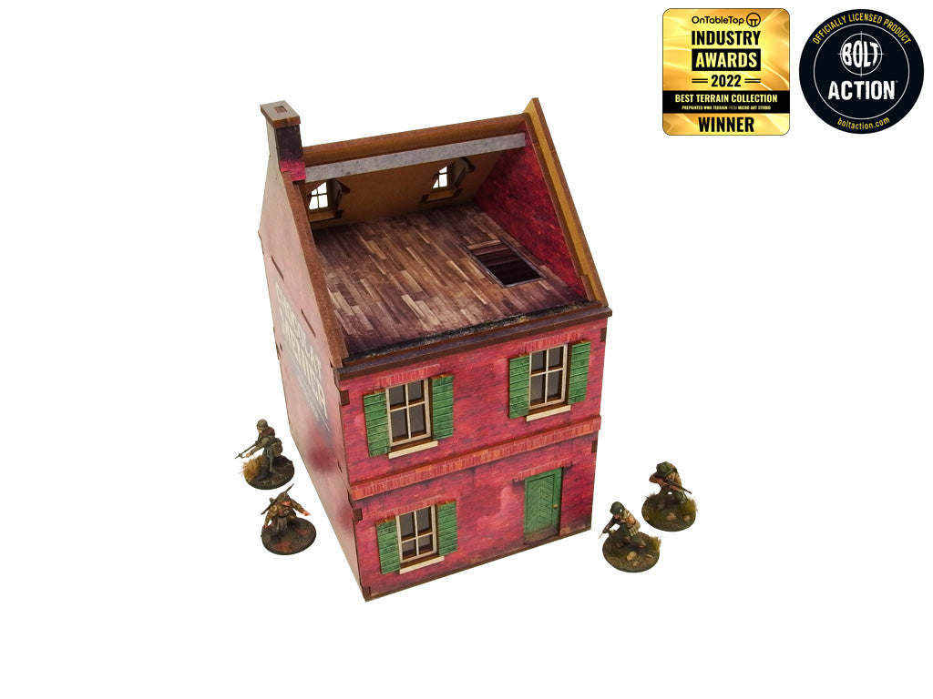 WW2 Normandy Cafe Prepainted [28mm/1:56] (Micro Art Studio)
