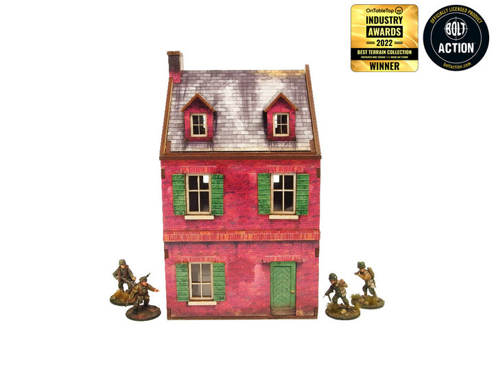 WW2 Normandy Cafe Prepainted [28mm/1:56] (Micro Art Studio)