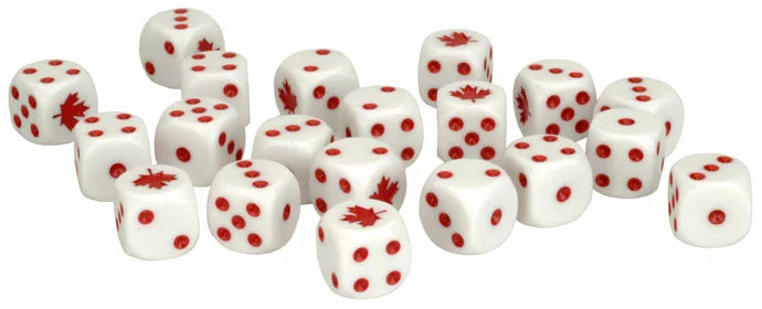 World War III: Team Yankee - Canadian Dice Set (WWIII x20 Dice) (TCA900)