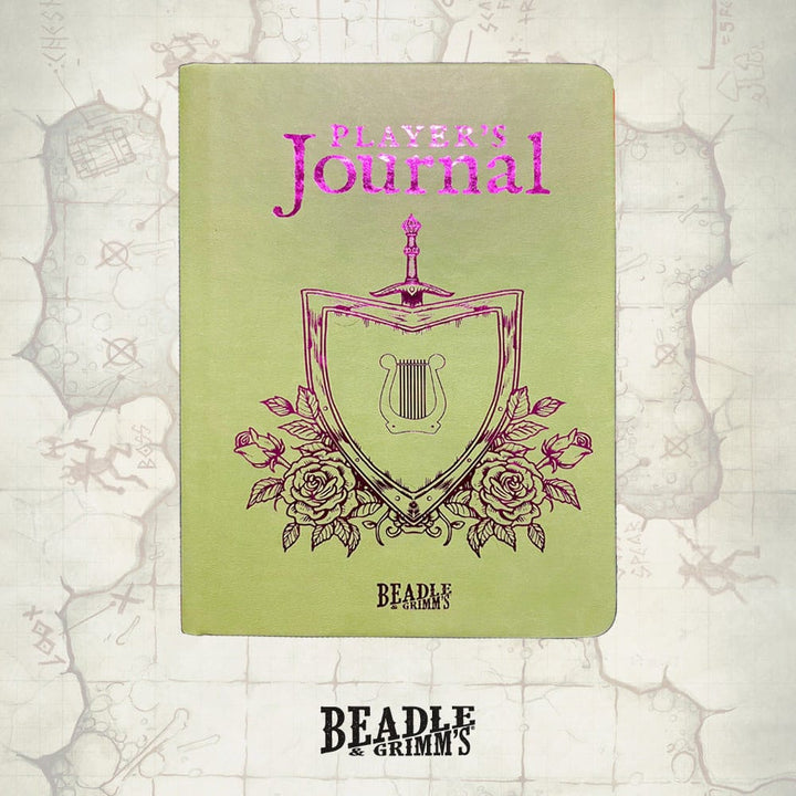 Notebook A5 Player's Journal Sage Green Shield (Beadle & Grimms)