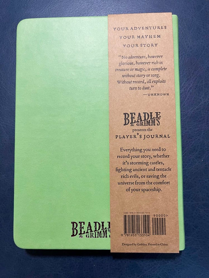 Notebook A5 Player's Journal Sage Green Shield (Beadle & Grimms)