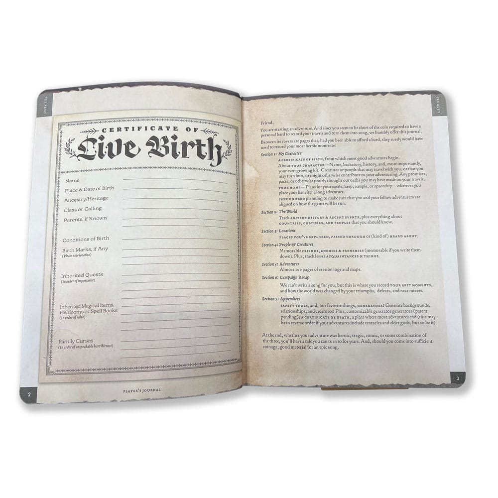 Notebook A5 Player's Journal Sage Green Shield (Beadle & Grimms)