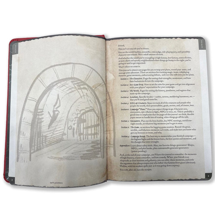 Notebook A5 Gamemaster's Journal Orange Portal (Beadle & Grimms)