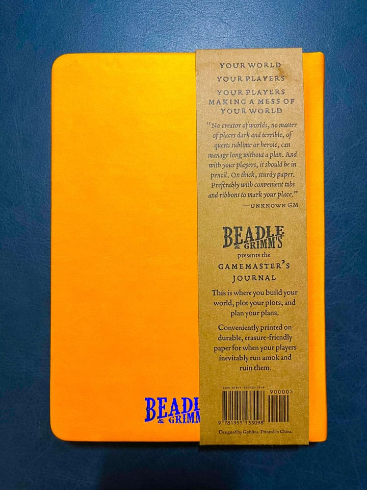 Notebook A5 Gamemaster's Journal Orange Portal (Beadle & Grimms)