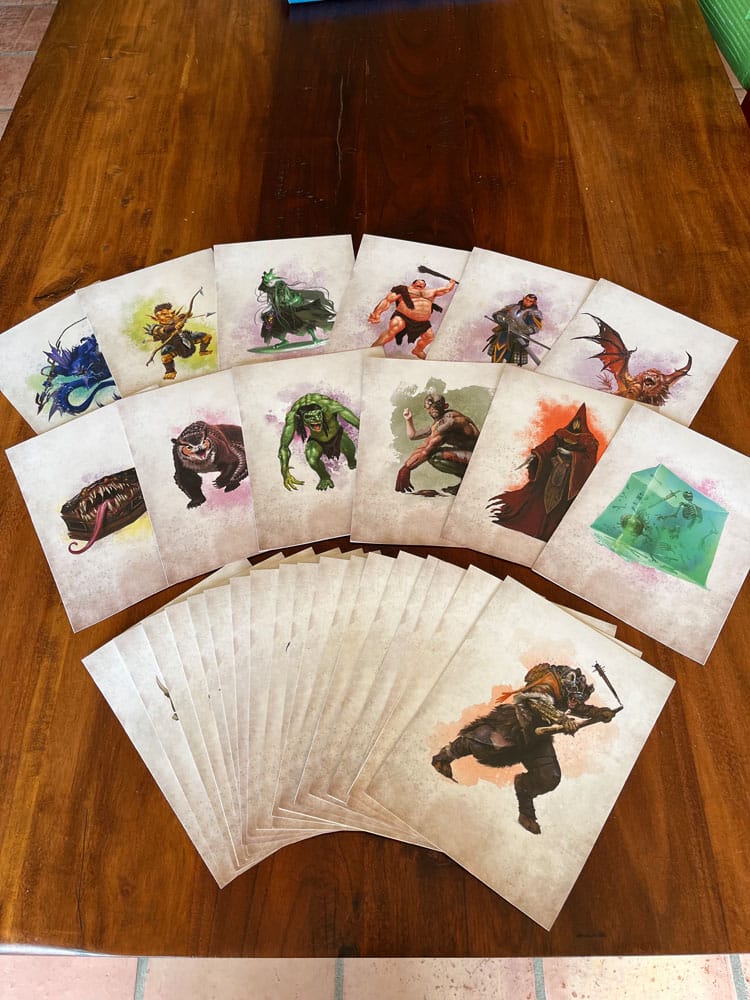Dungeons & Dragons RPG Encounter Cards Challenge Rating 0-6: Pack 1
