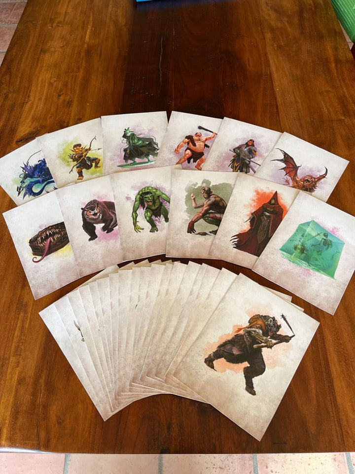 Dungeons & Dragons RPG Encounter Cards Challenge Rating 0-6: Pack 1